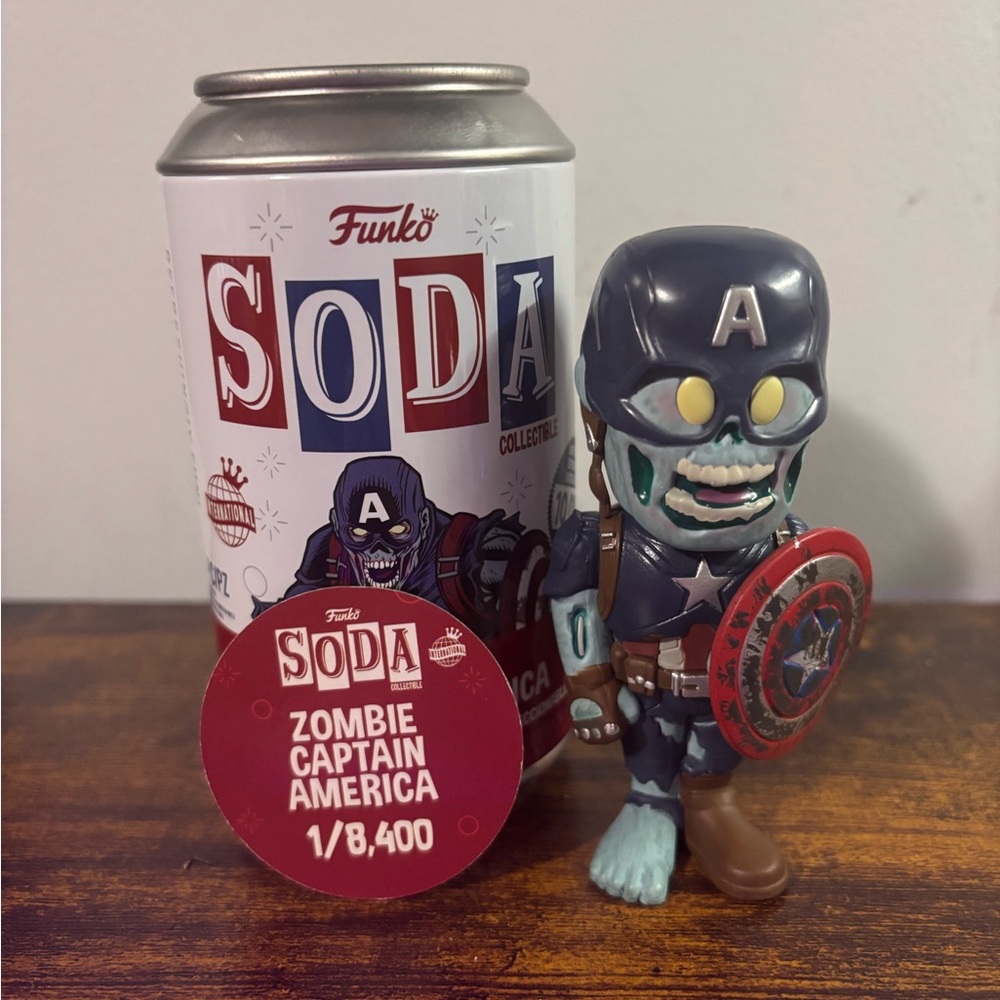 Funko Soda Zombie Captain America Figure